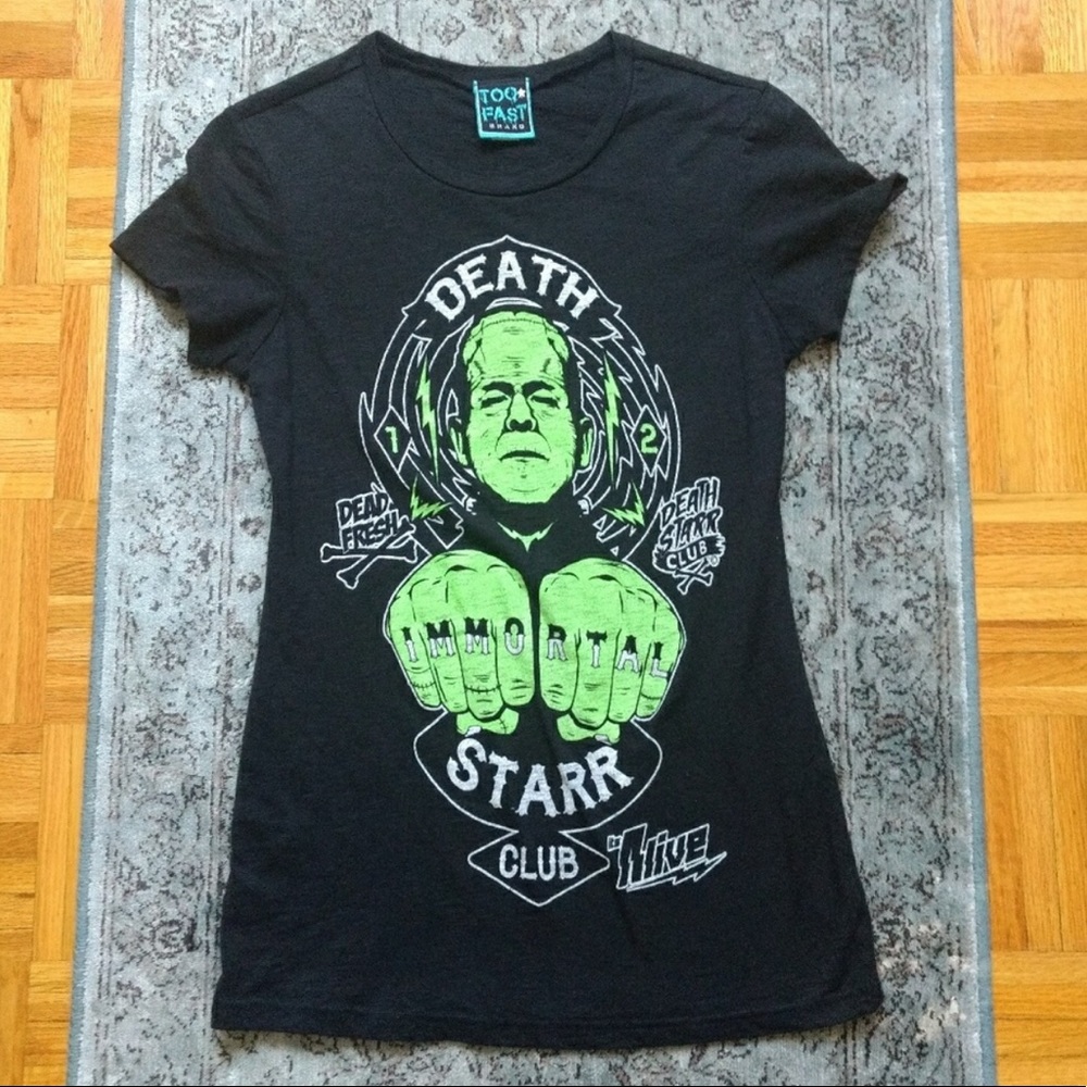 ISO this shirt! too fast death starr Frankenstein any size! ⭐️